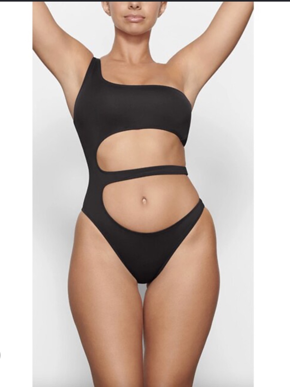 Skims One-Shoulder Cutout One-Piece Swimsuit